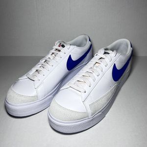 Nike Blazer Low Platform Womens Size 12 Men 10.5 DJ0292 107 White Game Royal